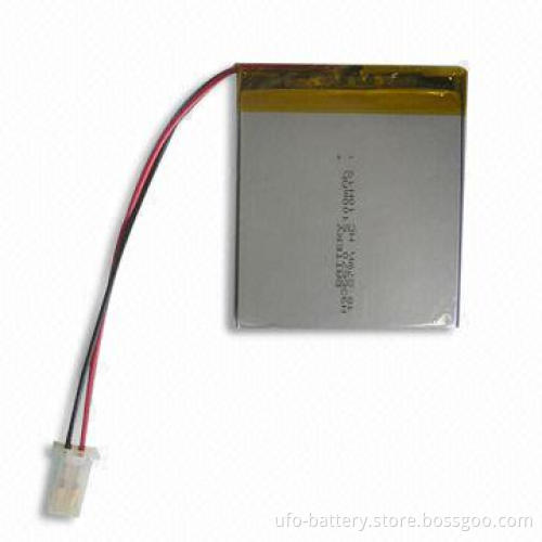 Rechargeable Lithium Polymer Battery with 3.7V Nominal Voltage and 5,100mAh Typical Capacity